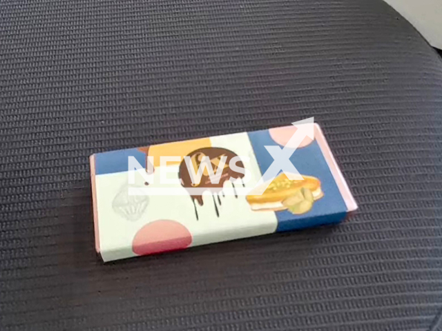 An illustrative image of the viral FIX Dessert Chocolatier Dubai chocolate, undated photo. A man was caught smuggling 243 boxes of it in Loerrach, Baden-Wuerttemberg State, Germany. Note: Photo is a screenshot from a video. (NF/newsX)