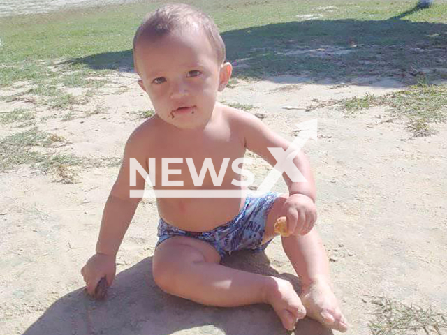 The boy Arthur Luis Alves do Nascimento, 2, poses in undated photo. He was electrocuted in Teresina, Brazil. Note: Private photo taken from local media. (NF/newsX)