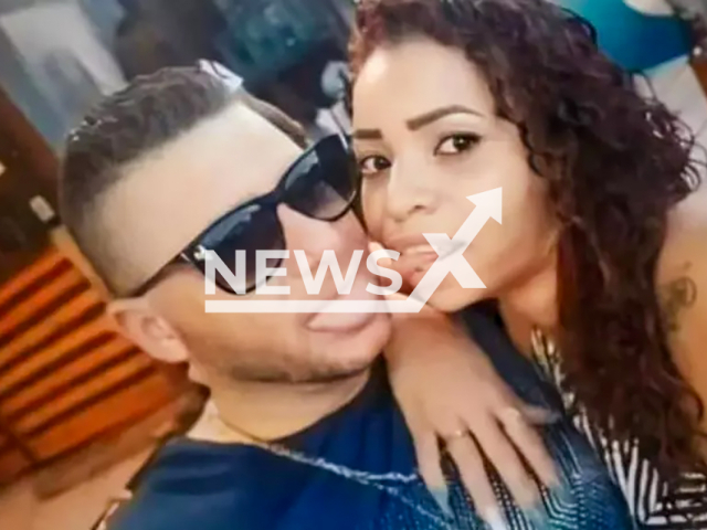 Daiane dos Santos Farias, 34 and delivery driver Gilberto Nogueira, 40, pose in undated photo. He was banned from making intimate visits in prison. Note: Private photo from local media. (Newsflash)