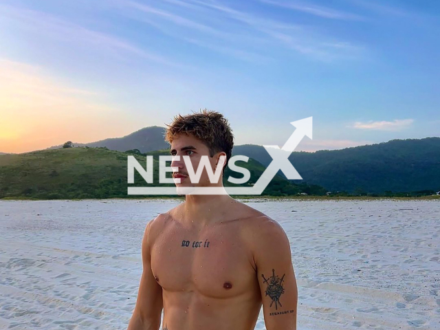 Thiago Jatoba, 22, from Rio de Janeiro, Brazil, poses in undated photo. He was mocked for surfing on mountains. Note: Private photo from social media. (@thiagojatoba_/NF/newsX)