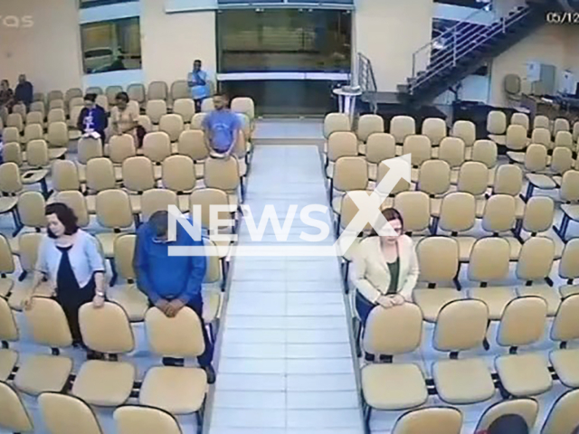 Man steals phone during a church prayer in Caruaru, Brazil, Thursday, Dec. 5, 2024. He was holding a Bible when he committed the theft. Note: Photo is a screenshot from a video. (NF/newsX)