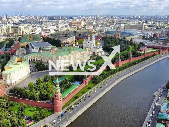 Image shows Moscow's Kremlin, in Russia, undated photo. Pro-Kremlin activist Vitaly Borodin pushed for Santa Claus to be branded as a 'foreign agent' in Russia. Note: Photo is a screenshot from a video. (NF/newsX)