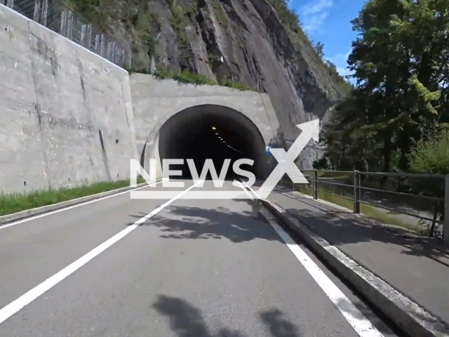 Image shows one of the Gotthard tunnels, in Switzerland, during the construction, undated photo. A 3,000-tonne rock contaminated with heavy metals ended up in Lake Uri. Note: Photo is a screenshot from a video. (NF/newsX)