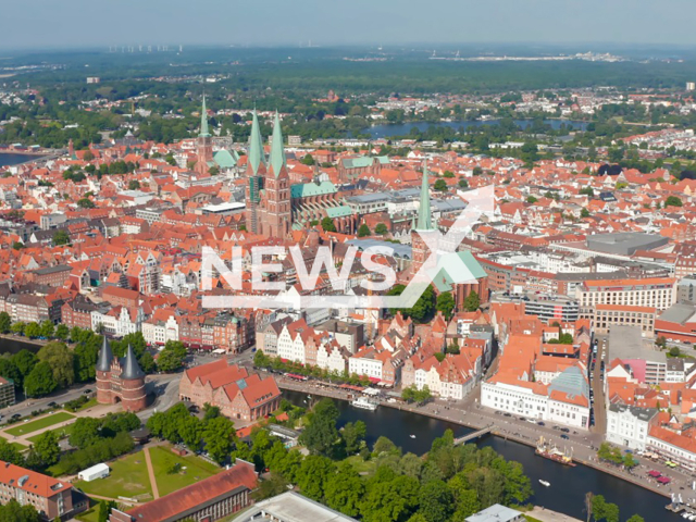 Image shows Luebeck, Germany, undated photo. Over the weekend before Christmas, a group of gangsters infiltrated a Deutsche Bank bank's vault, breaking into more than 200 safe deposit boxes. Note: Photo is a screenshot from a video. (NF/newsX)