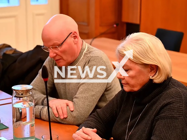 Image shows Gabriele Lieske, 85, and her son Thomas, 61, undated photo. They are forced to return a property in Wandlitz, Germany, to a Jewish organisation. Note: Photo is a screenshot from a video. (NF/newsX)