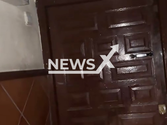 Video shows a tiny door to an AirBnb in Madrid, Spain, undated. Once seeing it the girls couldn't stop laughing.Note: Photo is a screenshot from a video. (@paumirandap27/NF/newsX)