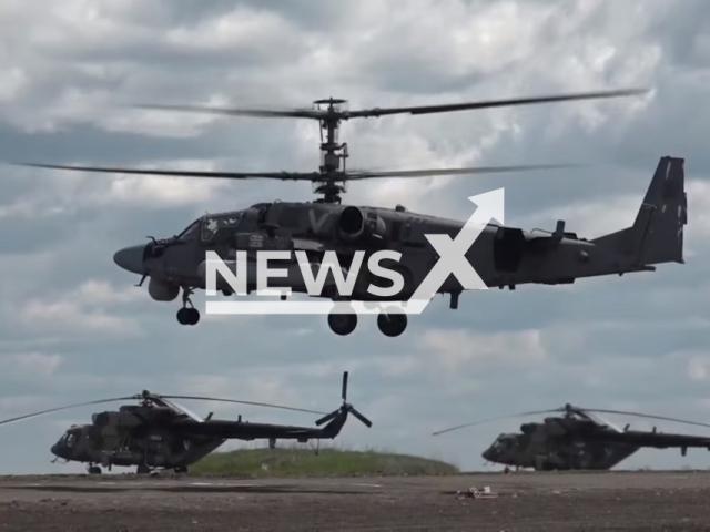 Combat work of the crews of helicopters of the army aviation of the Russian Aerospace Forces in May 2022. Note: Photo is a screenshot from a video(Ministry of Defense of Russia/Newsflash).