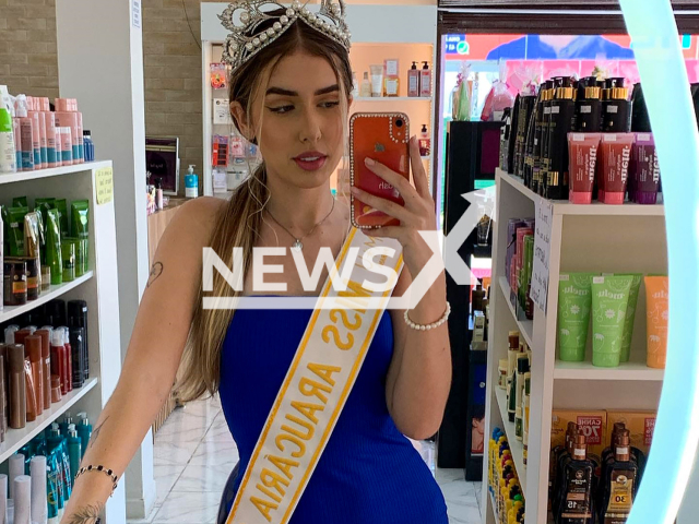 Gabrielly Vitoria, 19, poses in undated photo. She lost her Miss title. Note: Private photo taken from social media. (@gaby_vvp/NF/newsX)