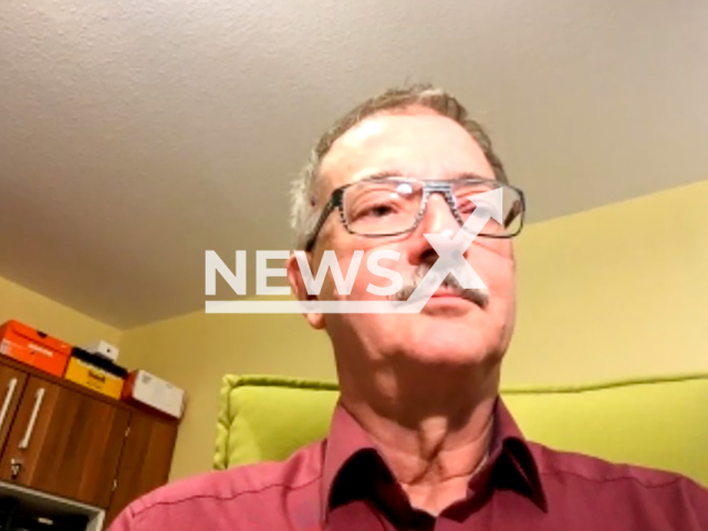 Image shows Dr Klaus Kleinertz, 69, from Chemnitz, Germany, undated photo. His wife Annegret Beinrucker, 58, is under investigation for murdering him one year after they got married in 2023. Note: Photo is a screenshot from a video. (Newsflash)