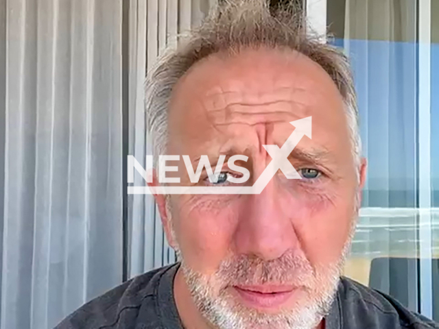 UK tourist Darren Sutton speaks in undated footage. He was rescued from waters at Wilderness Beach, Western Cape in South Africa. Note: Photo is a screenshot from a video. (Darren Sutton/NF/newsX)