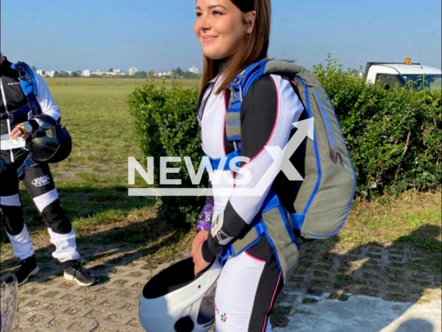 Romane Hourcastagnou (23) who died after falling from a height of 1,000 meters while jumping from plane with a parachute, in Strasbourg, France in May 2022.
Note: Private photo(@romane.hourcastagnou/Newsflash).