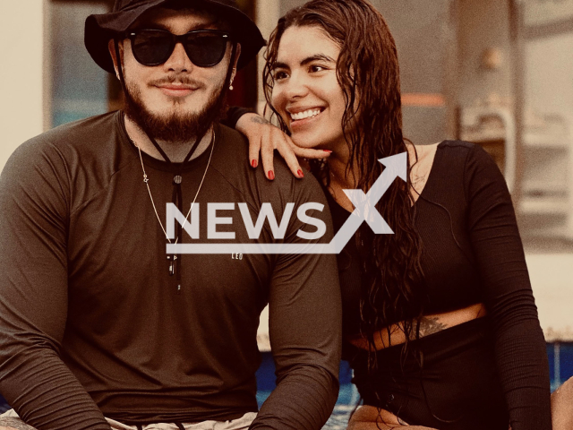 Picture shows Kevin Bocanegra, with his girlfriend, Jois Ramirez, undated. He died during an excursion to the Los Nevados National Park, Colombia. Note: Private photo taken from social media. (@joisramirez08/Newsflash/NX)