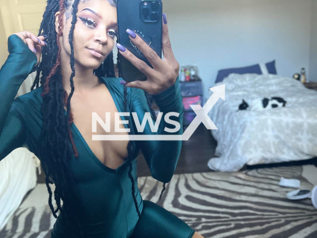 Sidney Green, 22, was the woman stabbed by her father, in Clearwater, Florida, USA, on 8th May, 2022. Note: Private photo.  (Sidney Green/Newsflash)