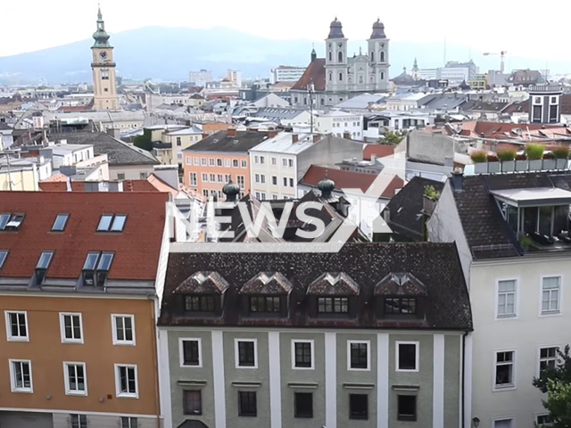 Illustrative image shows the city of Linz, Austria, undated. Note: Image is a screenshot from video. (Newsflash/NX)