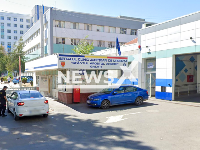 Picture shows the Galati County Emergency Hospital in Romania, undated. Note: Image is a screenshot from Google Maps. (GoogleMaps/Newsflash/NX)