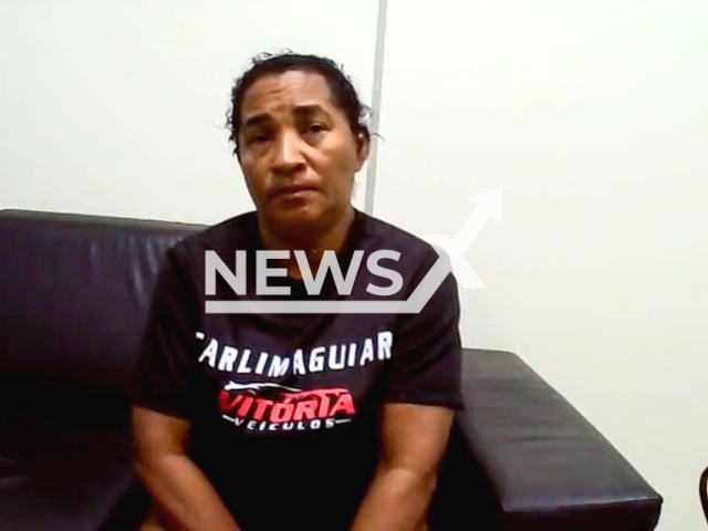 Picture shows Maria dos Aflitos, undated. She was arrested for poisoning family members and a neighbour in Parnaiba, Brazil. Note: The photo is a screenshot from video. (Newsflash/NX)