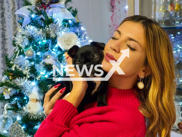 Martina Vichayte, 26, poses in undated photo. She died in a car crash in San Giovanni Teatino, Italy. Note: Private photo taken from social media. (Newsflash/NX)