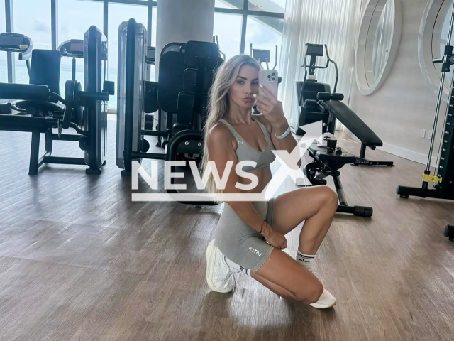 Influencer Kinga Strogoff poses in undated photo. She reportedly plans to buy Lechia Gdansk football club. Note: Private photo taken from social media. (@kingasteel/Newsflash/NX)