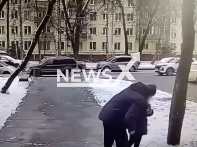 This image is a screen grab of the video supplied titled NewsX-PedophileFollow-01.mp4: A 70-year-old pedophile, who served 43 years, tried to rape a 9-year-old girl in Moscow on Friday, Feb. 14, 2025.(Clipzilla/NX)