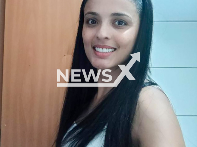 Picture shows Jhenipher Sabriny de Oliveira, 31, undated. She had to jump from the second floor of a building to escape her husband in Contagem, Brazil. Note: Private photo taken from local media. (Newsflash/NX)