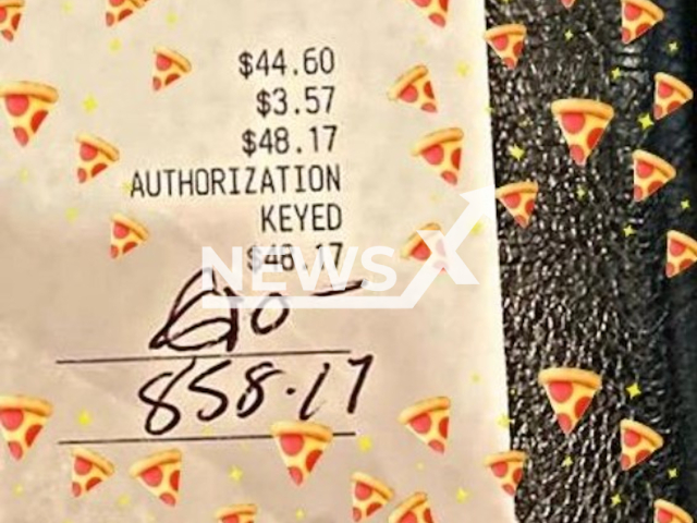 Jennifer Vernancio who works as a waitress at 'The Big Cheese & Pub' on Reservoir Avenue, was surprised with $810 tip on $48.17 bill. Note: Private photo(@BigCheeseandPub/Newsflash).