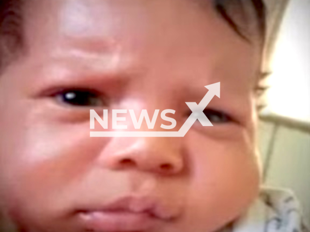 Picture shows little Lucas Levi dos Santos, undated. The three-month-old baby was mauled by a pitbull in Sao Lourenco da Mata, Brazil. Note: Private photo taken from social media. (Newsflash/NX)
