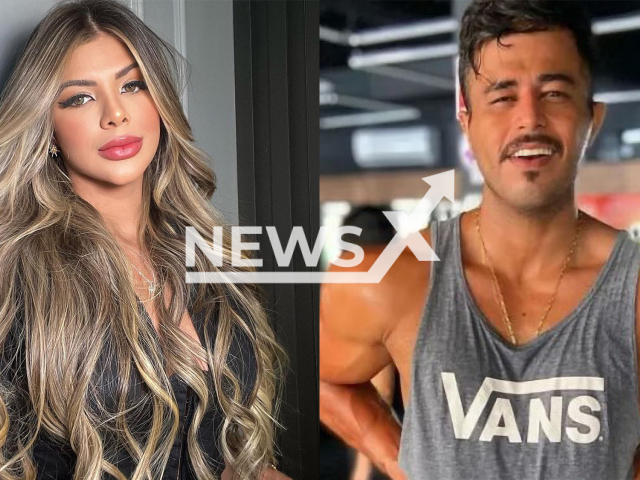 Picture shows influencer Rosa Tavares (left) and the victim Talis Roque da Silva (right), undated. She knocked him off his motorbike while making a sharp turn with her car in Manaus, Brazil. Note: Private photos taken from local media. (Newsflash/NX)