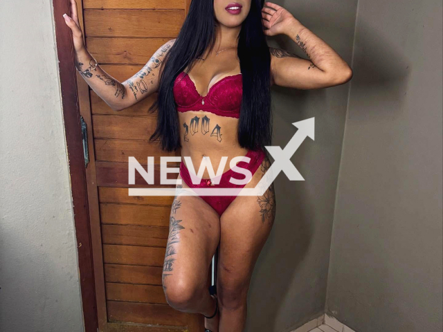 Influencer Ana Azevedo dances in undated footage. She was arrested for leading a secret robbery group in Teresina, PI, Brazil. Note: Private photo taken from social media. (@anaazevedo__0n/Newsflash/NX)
