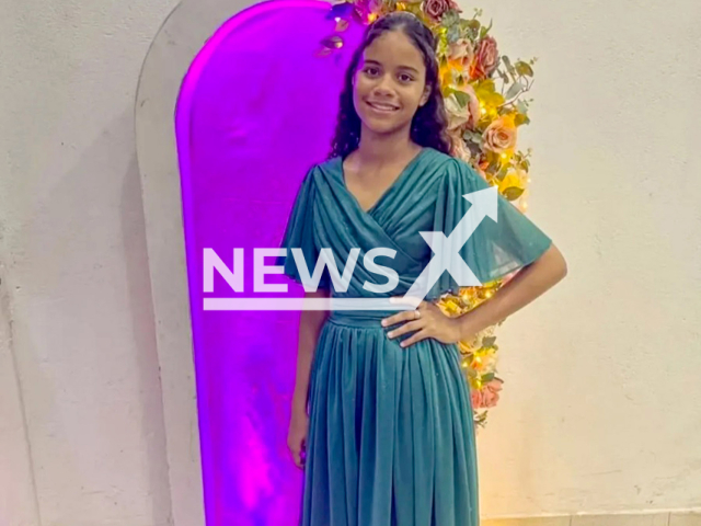 Picture shows Evelyn Fernanda, 13. She died after eating a poisoned Easter egg in Imperatriz, Brazil. Note: Private photo taken from local media. (Newsflash/NX)