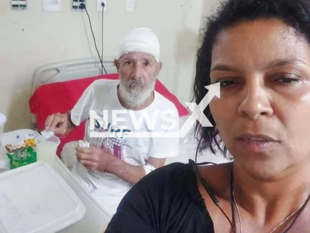 Image shows Erika de Souza Vieira Nunes, 42, and her uncle Paulo Roberto Braga, 68, undated photo. She brought his corpse to an Itau bank branch in an attempt to withdraw a loan of BRL 17,000 (GBP 2,318) on Apr. 16, 2024. Note: Private photo from local media. (NF/newsX)