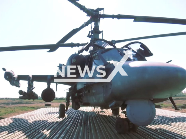 The combat work of Ka-52 helicopters in May 2022.
Note: Photo is a screenshot from a video(Ministry of Defense of Russia/Newsflash).