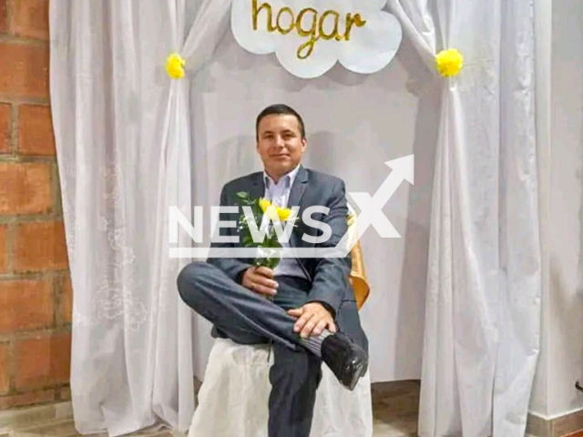 Jose Erley Ramirez Garces poses in undated photo. He was arrested for abusing his stepdaughter. Note: Private photo taken from social media. (Newsflash/NX)