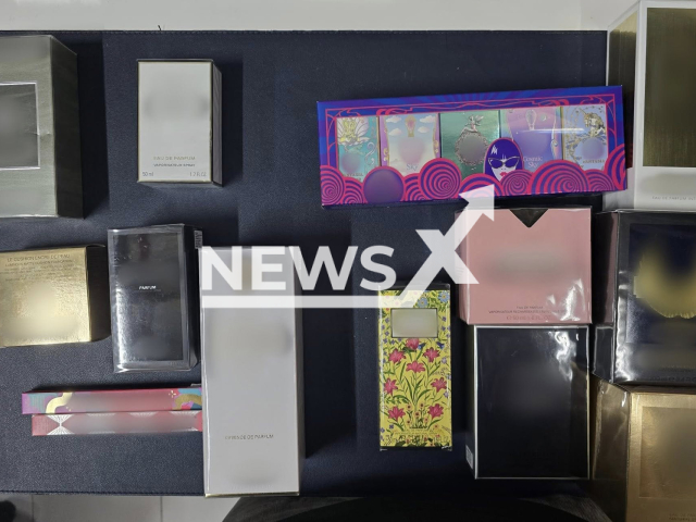 Picture shows part of the stolen items, undated. A 32-year-old British man was arrested for theft at Changi Airport, Singapore, on Apr.15, 2025. Note: Police photo. (Singapore Police Force/Newsflash/NX)