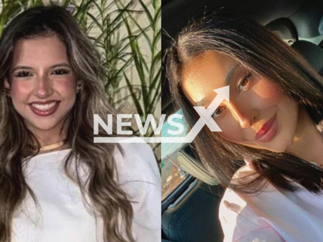 Picture shows Camilla de Paula Lopes Cavalcante(left) and Anna Luyza Carvalho (right), undated. They died after a car crash in Indiara, Brazil, on May 5, 2025. Note: Private photo taken from social media. (Newsflash/NX)