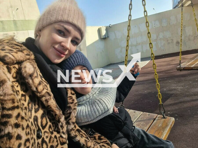 Picture shows Sasha Dzhanelidze with his mother Karolina, undated. He died in the Amur Regional Children's Hospital, Russia, in May 2023. Note: Private photo taken from local media.(Newsflash/NX)