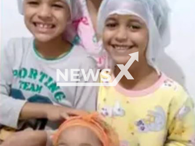 Yasmin Antunes Lemos, 11, Donavan Antunes Lemos, 8, Giovanna Antunes Lemos, 6, and Kimberlly Antunes Lemos, 3, pose in undated photo. Their father David da Silva Lemos, 28, was arrested on suspicion of having killed the four children in Alvorada, Brazil, Wednesday, Dec. 14, 2022. Note: Private photo. (Newsflash)