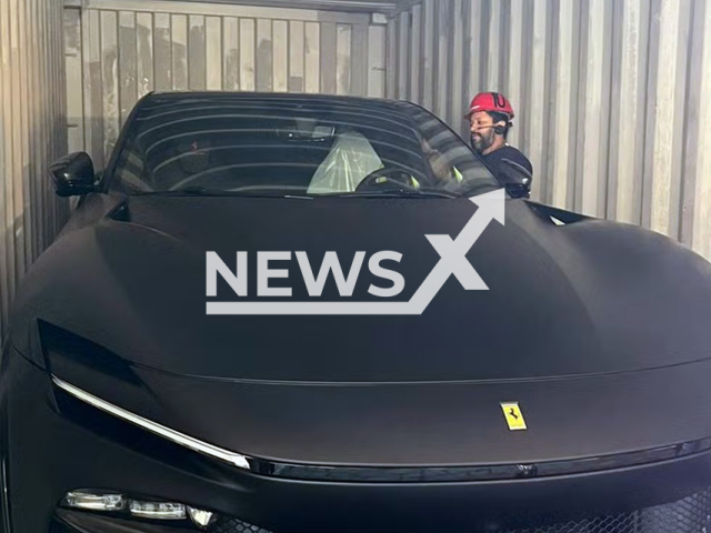Picture shows Ferrari Purosangue the new car of Neymar, undated. Neymar has a number of luxury sports cars. Note: Private photo taken from local media. (Newsflash/NX)