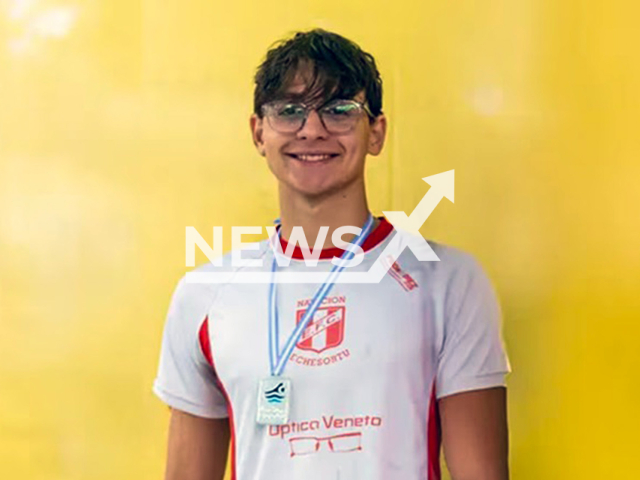Picture shows Matias Bottoni who suffered an accident in Villa Soldati, Buenos Aires, Argentina, undated. The incident with another swimmer occurred on May 10, 2025. Note: Private photo taken from local media. (Newsflash/NX)