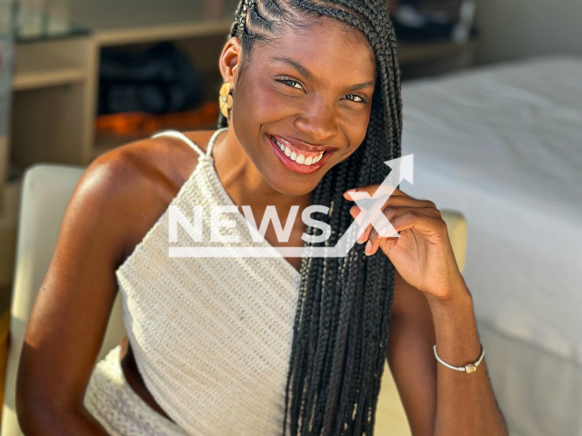 Ivana Souza, 29, poses in undated photo. She temporarily lost her vision in Bertioga, Brazil. Note: Private photo taken from social media. (@_ivanasouza/Newsflash/NX)
