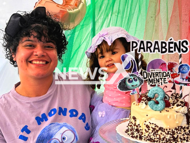 Video shows the birthday party of a reborn baby in Curitiba, Brazil, undated. The video was shared on TikTok on Feb. 20, 2025. Note: Photo is a screenshot from a video. (@belrodriguesereborns/Newsflash/NX)
