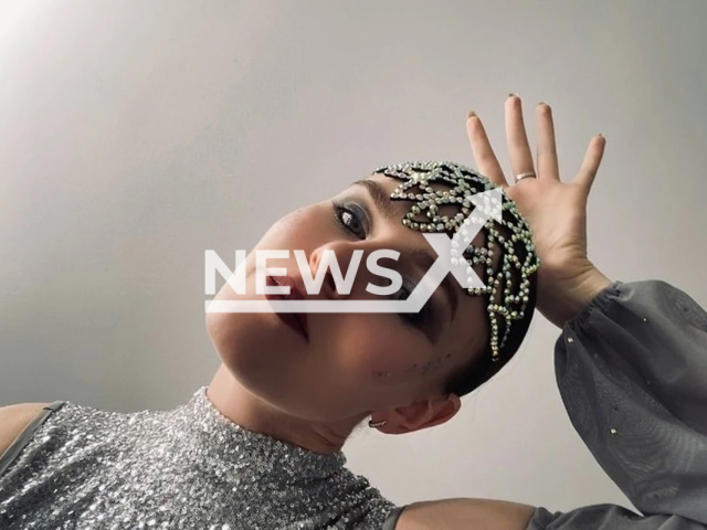 Victoria Balandina poses in undated photo. She died while performing a stunt at Magnitogorsk circus on May 17, 2025. Note: Private photo taken from local media. (Newsflash/NX)