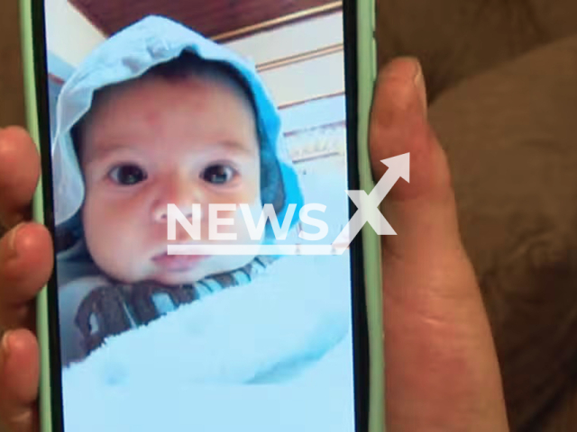 Picture shows baby Gael, undated. The four-month-old baby choked on milk in an illegal daycare centre in Curitiba, Brazil, on May 19, 2025. Note: Private photo taken from local media. (Newsflash/NX)