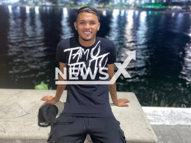 Ezequias Junior Vieira dos Santos, 19, poses in undated photo. He was killed in Manaus, Brazil, on May 22, 2025. Note: Private photo taken from social media. (Newsflash/NX)