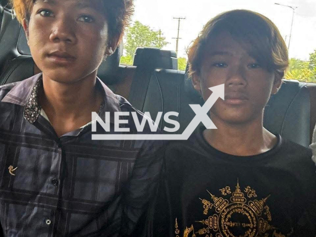Picture shows the suspects, undated. Three teenagers were arrested for murder in Prek Pnov, Phnom Penh, Cambodia on May 21, 2025. Note: Police photo taken from social media. (Newsflash/NX)
