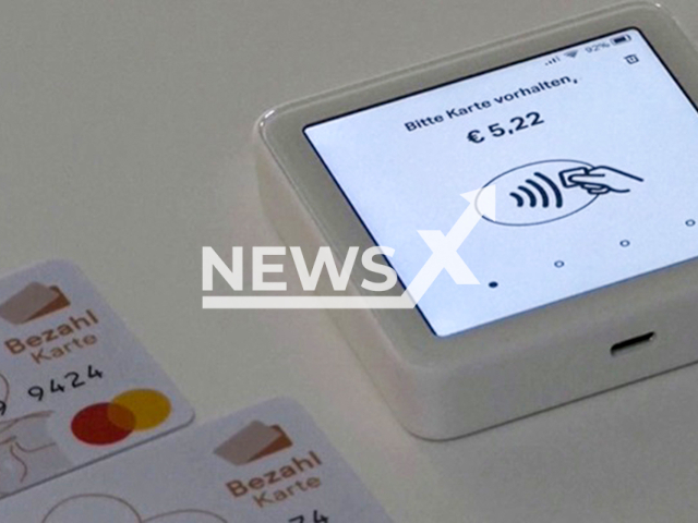 Illustrative image of the payment card, undated. The payment card for refugees apparently leads to more voluntary departures in Germany. Note: Image is a screenshot from video. (Newsflash/NX)