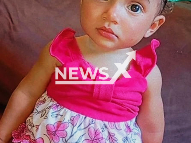 Picture shows the one-year-old girl Maya Simor Pereira, undated. She was killed by her father in Cariacica, Brazil. Note: Private photo taken from local media. (Newsflash/NX)
