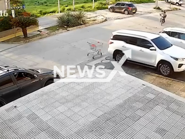 A man shoots at alleged thieves in Barranquilla, Colombia, on May 23, 2025. One person died and Antonio Flores Mejija, 48, was injured.
Note: Photo is a screenshot from a video. (Newsflash/NX)