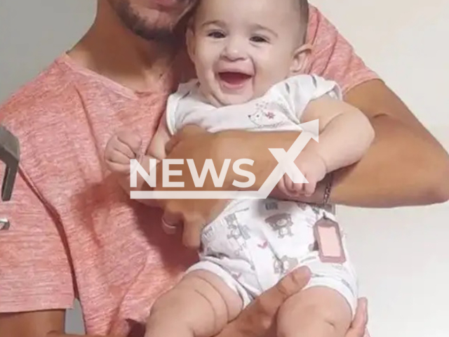 Picture shows Joao Augusto Borges de Almeida, 21, and his little daughter Sophie Eugenia Borges, undated. He killed Sophie and his wife Vanessa Eugenio Medeiros in Campo Grande, Brazil, on May 26, 2025. Note: Private photo taken from local media. (Newsflash/NX)