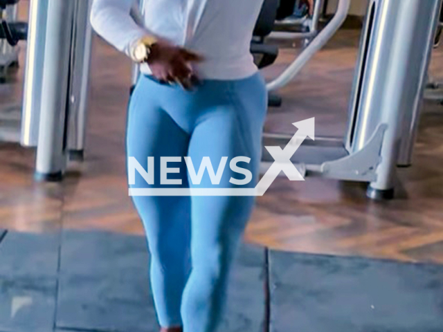 Picture shows Kely Moraes, 45, undated. A couple prevented her from entering the bathroom in Boa Viagem, Brazil, on May 26, 2025. Note: Image is a screenshot from video. (Newsflash/NX)