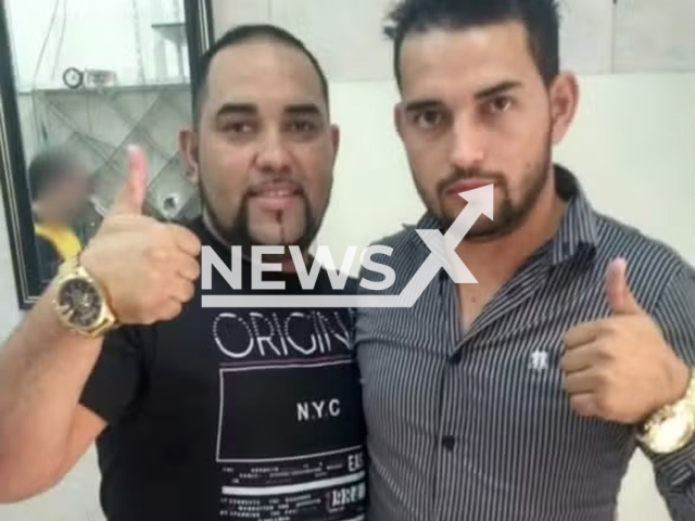 Picture shows the brothers who were shot dead inside a car wash in Sorocaba, Brazil, May 24, 2025. Joao Batista da Silveira Junior and Jackson Rodrigo da Silveira died instantly. Note: Private photo taken from local media. (Newsflash/NX)